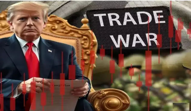 Donald Trump announces new tariffs during the Trump Trade War 2025